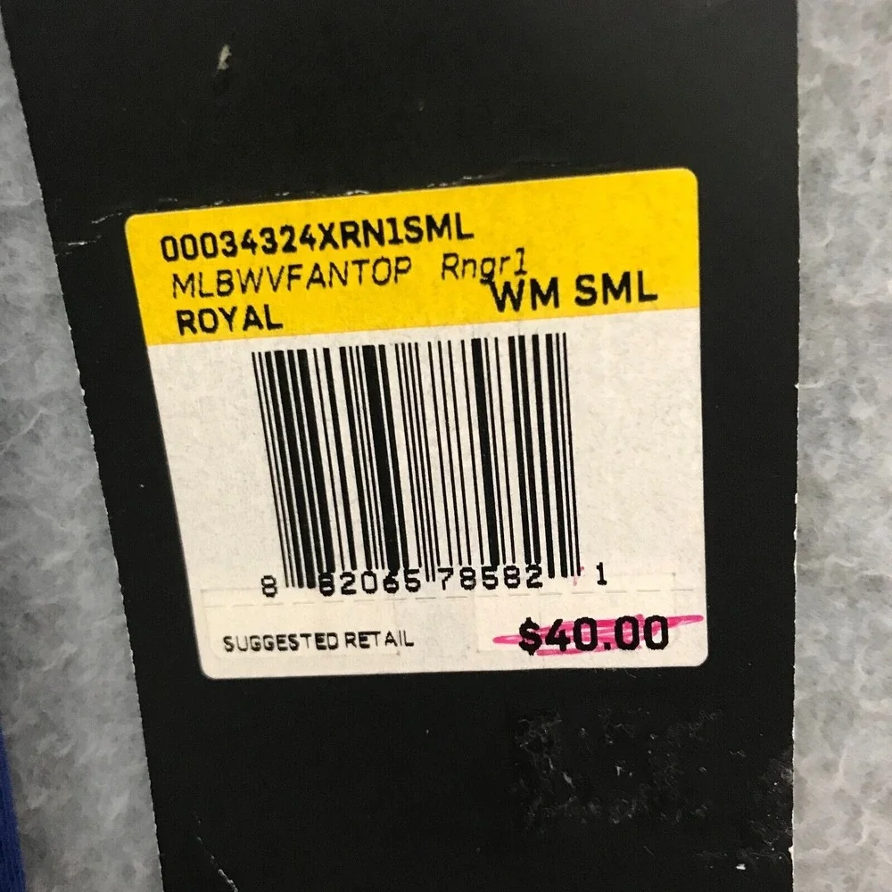 NWT Nike Texas Rangers T-Shirt Womens Small V-Neck MLB Short Sleeves Blue Red - Picture 2 of 6